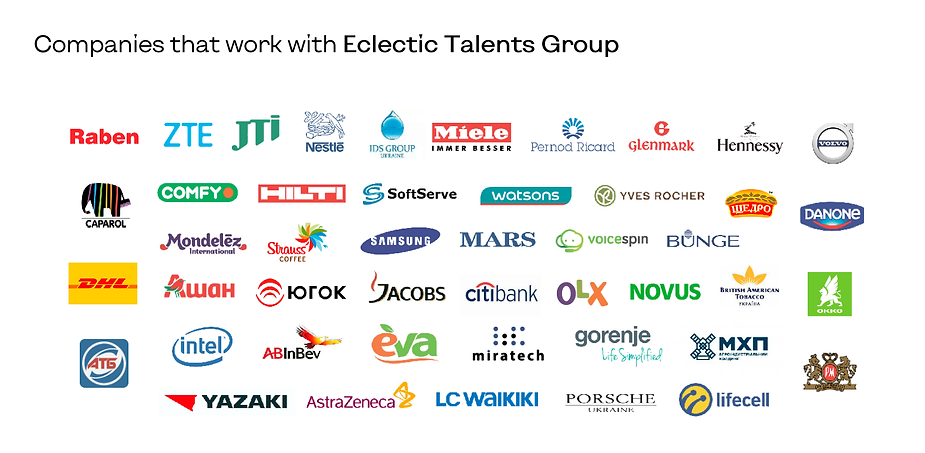 clients of eclectic talent group